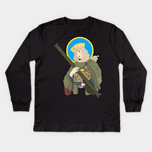 Olga of Kiev. ukrainian saint with a stinger. Kids Long Sleeve T-Shirt